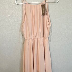 Lush Light Pink Sleeveless Dress